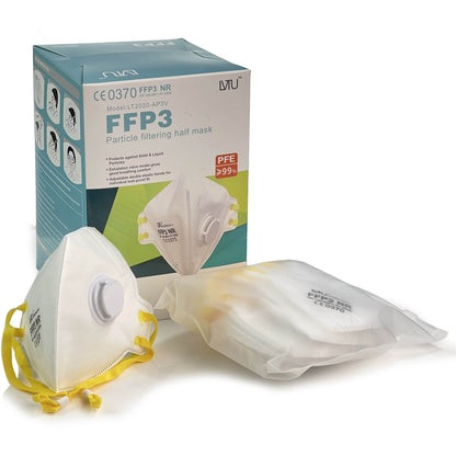 FFP3 Respirator Mask - Valved - Pack of 20 - Discontinued
