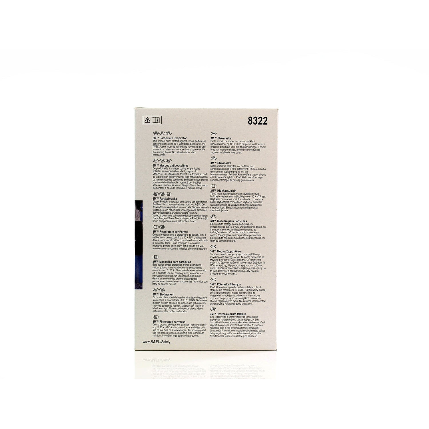 3M™ Valved Disposable Particulate Respirator - FFP2 Rated - 8322 - 3M