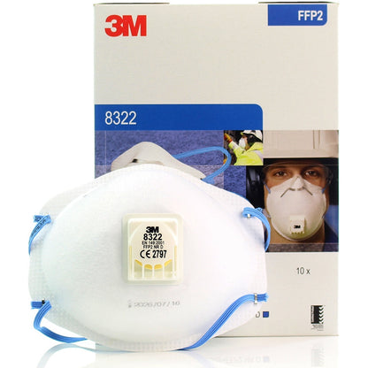 3M™ Valved Disposable Particulate Respirator - FFP2 Rated - 8322 - 3M