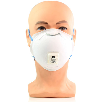 3M™ Valved Disposable Particulate Respirator - FFP2 Rated - 8322 - 3M