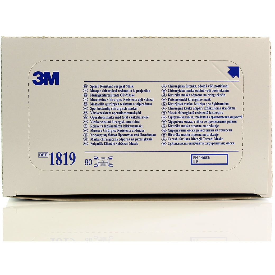 3M™ Splash Resistant Surgical Mask Type IIR - Pack of 80 - 3M