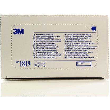 3M™ Splash Resistant Surgical Mask Type IIR - Pack of 80 - 3M