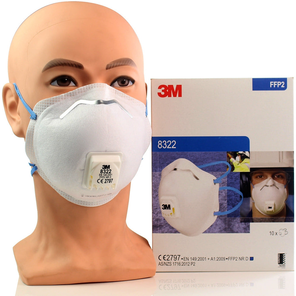 3M™ Valved Disposable Particulate Respirator - FFP2 Rated - 8322 - 3M