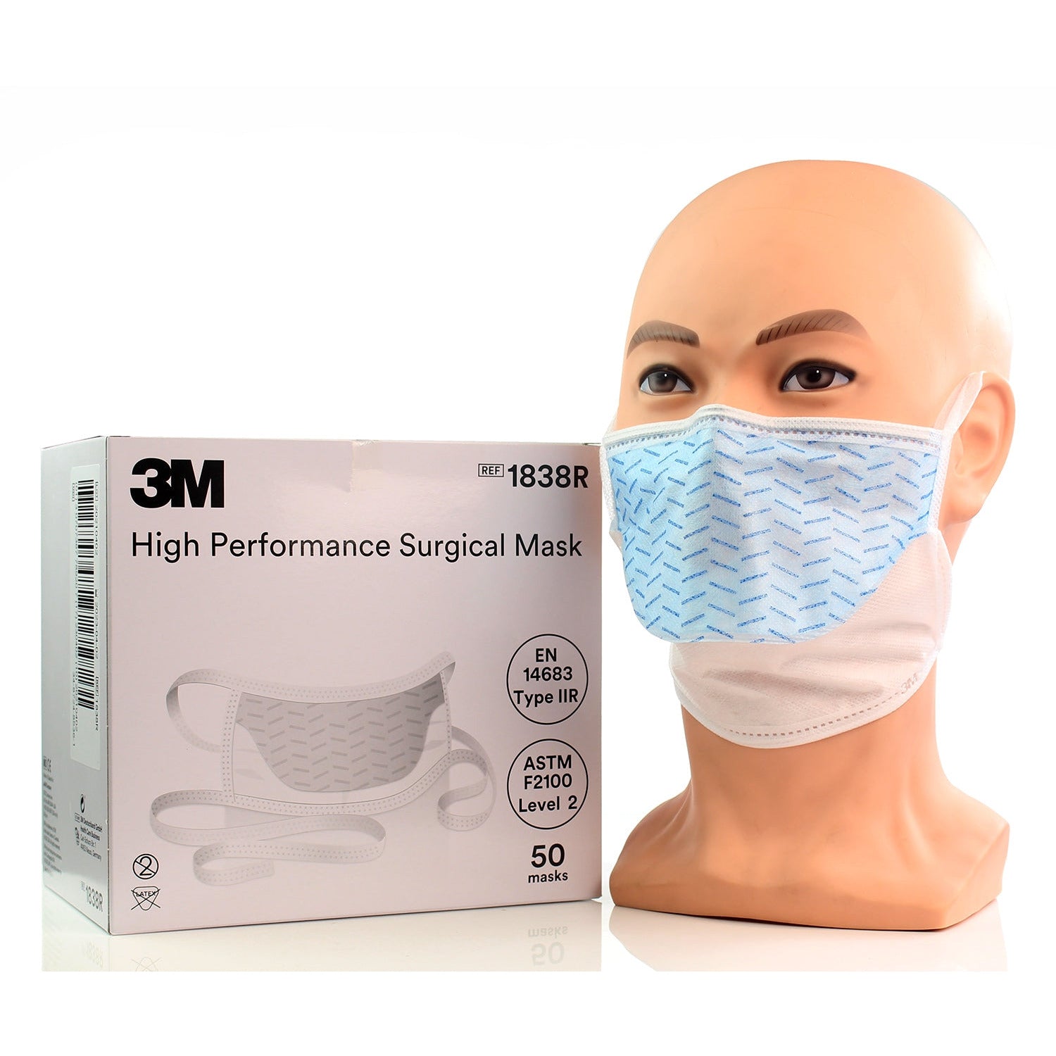 3M™ High Performance Surgical Mask - Type IIR - 1838R – Medisave UK