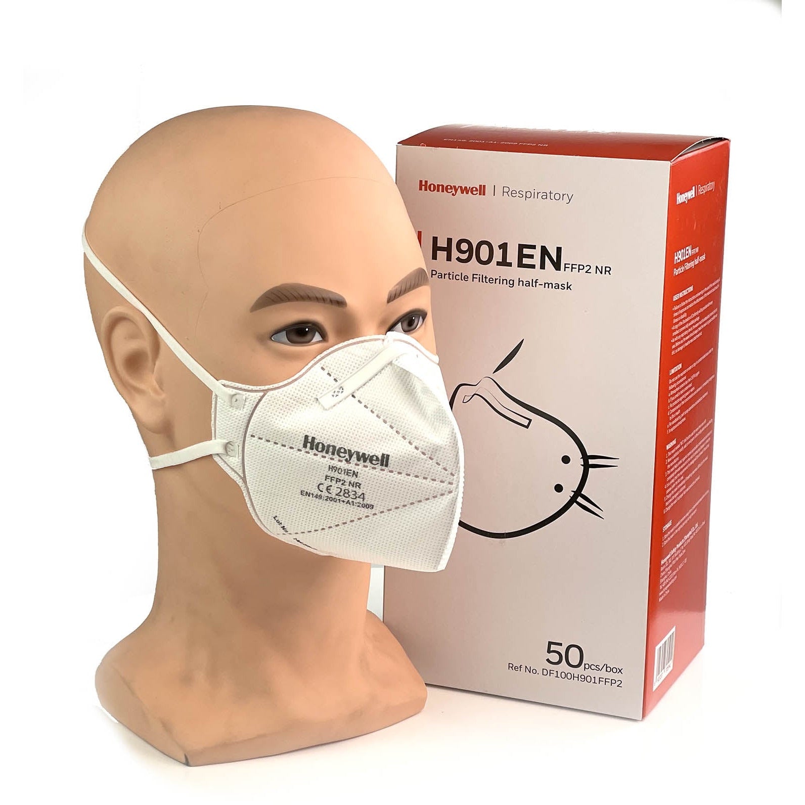 FFP2 Unvalved Face Masks x 50 [Honeywell] - Honeywell