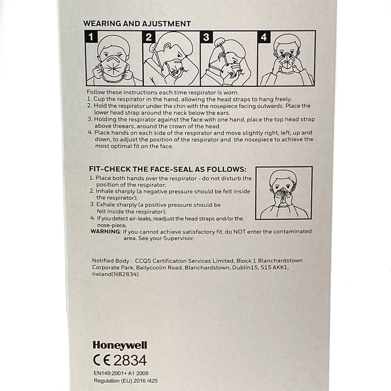 FFP2 Unvalved Face Masks x 50 [Honeywell] - Honeywell