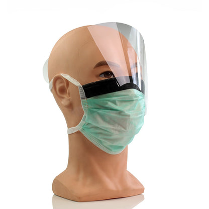 3M™ Tie-On, High Fluid-Resistant Surgical Mask with Face Shield - Type IIR 1835FS - Pack Of 50 - 3M