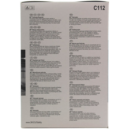 3M™ Disposable Respirator Face Mask FFP2 Valved - C112 - Box of 10 - 3M