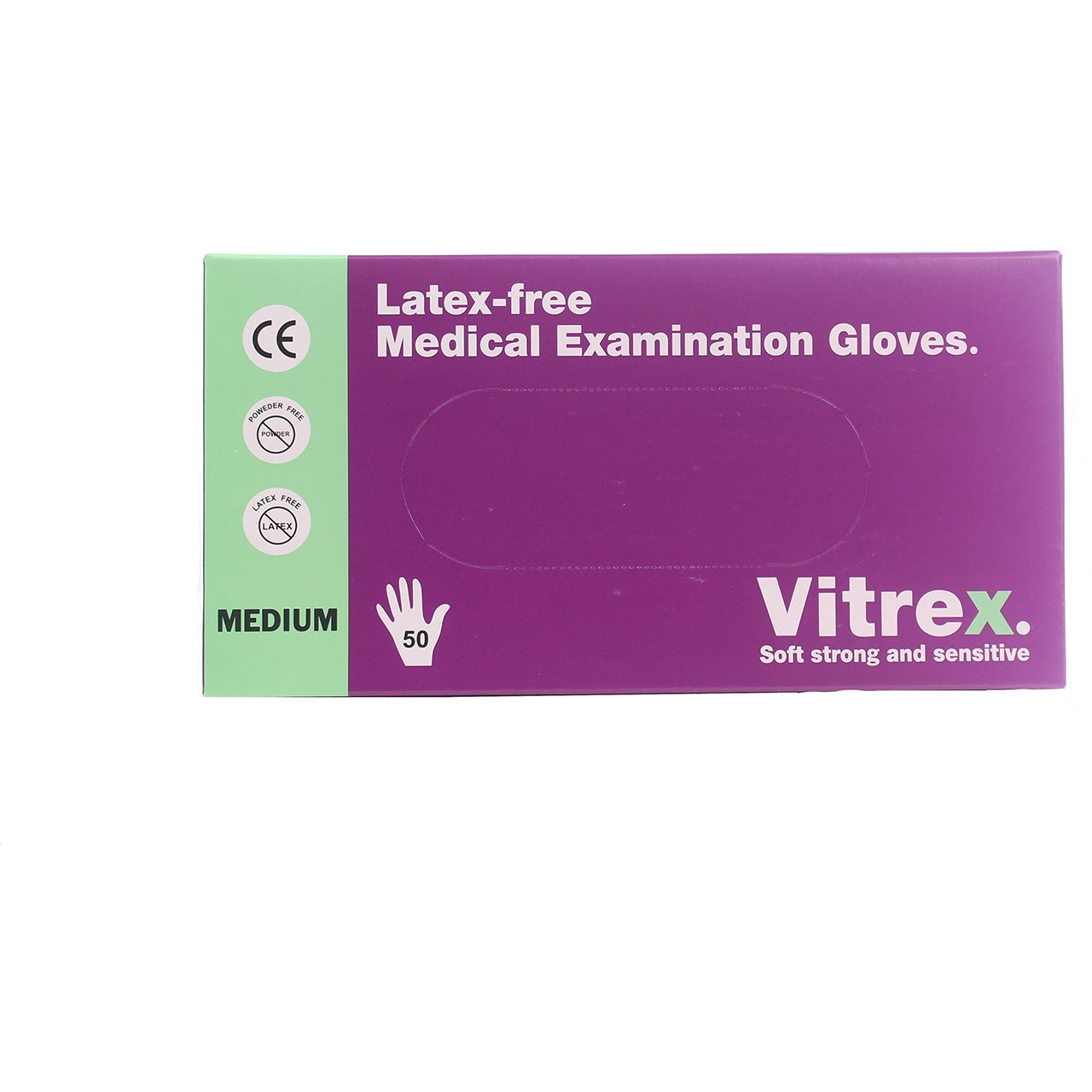 Vitrex Powder Free Gloves - Medium - Box of 50 - Richardson Healthcare