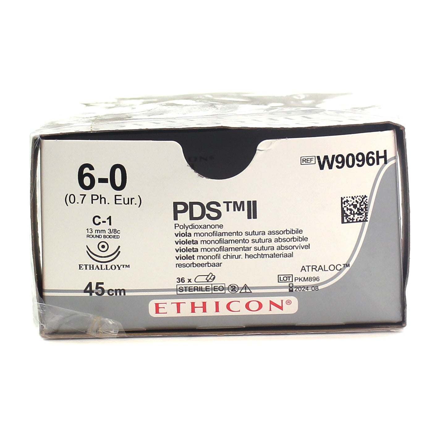 ETHICON Suture absorbable W9096H 45cm pds - box Single - Ethicon
