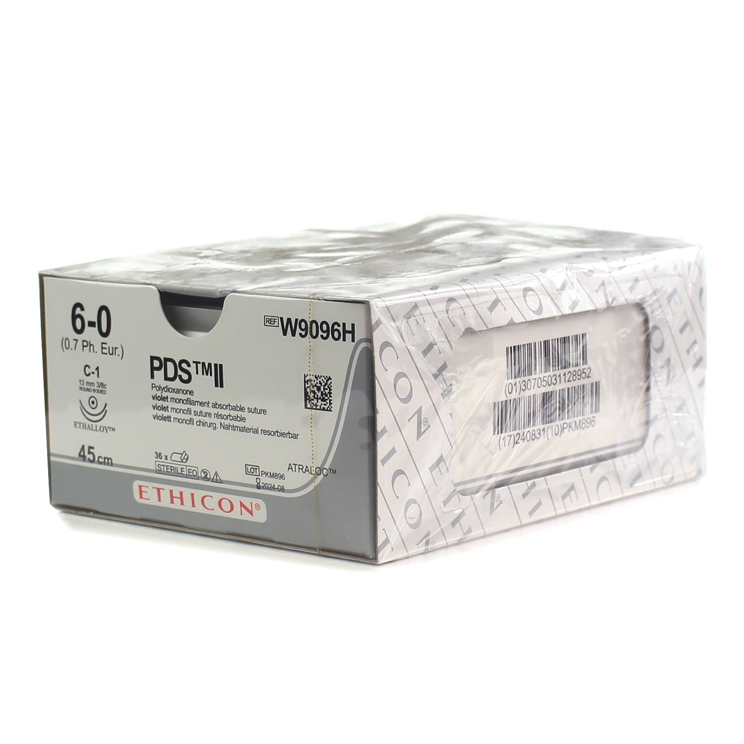 ETHICON Suture absorbable W9096H 45cm pds - box Single - Ethicon