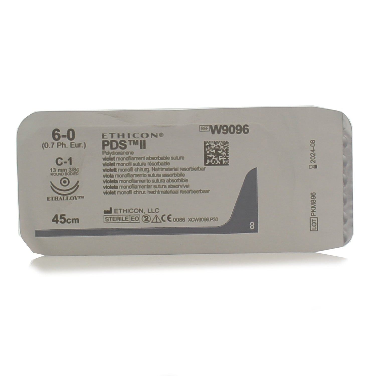 ETHICON Suture absorbable W9096H 45cm pds - box Single - Ethicon