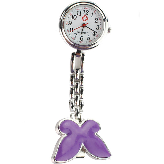 Butterfly Fob Watch - Purple - Discontinued