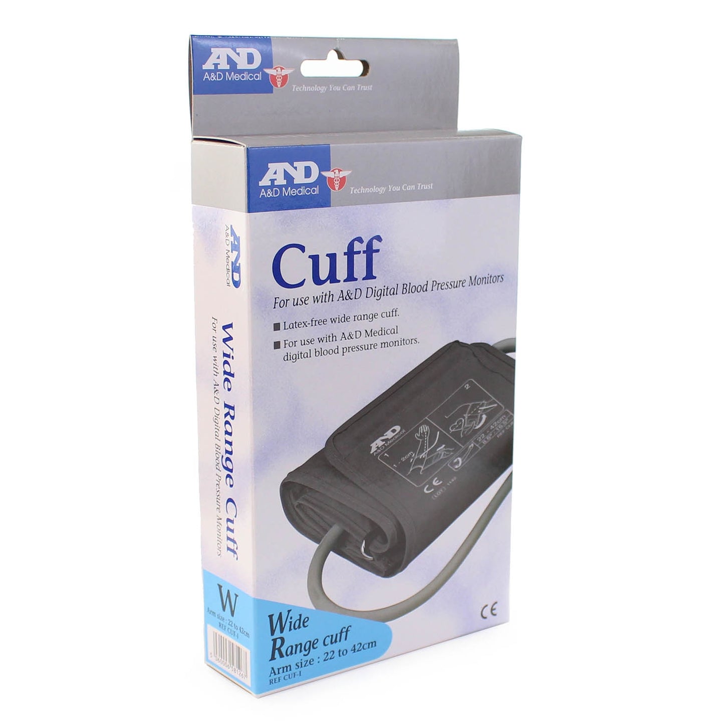 A&D Medical UA-series cuff: Wide Range 22-42cm Arm Circumference - A&D Medical