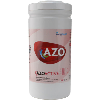 AzoActive Hard Surface Disinfectant Wipes - Pack of 100