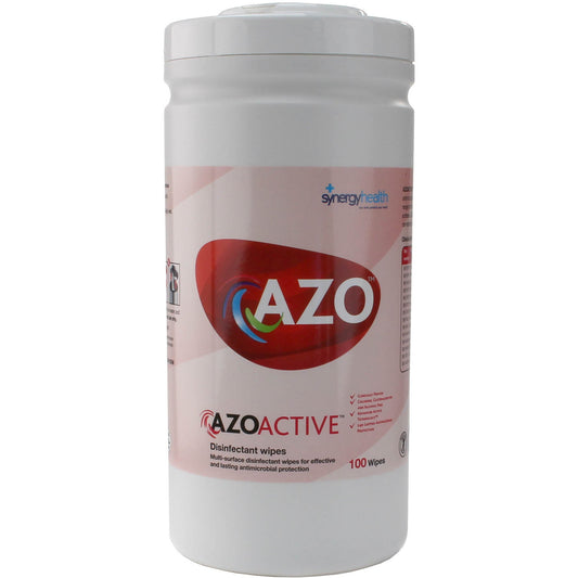 AzoActive Hard Surface Disinfectant Wipes - Pack of 100 - 