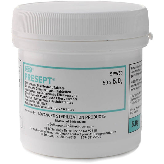 Presept Disinfection Tablets 5g x 50 - Johnson & Johnson