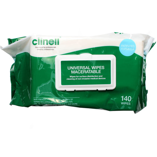Clinell Universal Maceratable Wipes x 140 - Clinell