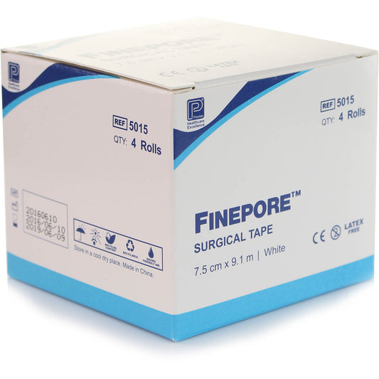 Finepore Microporous Surgical Tape - 7.5cm x 9.1m - SINGLE - 