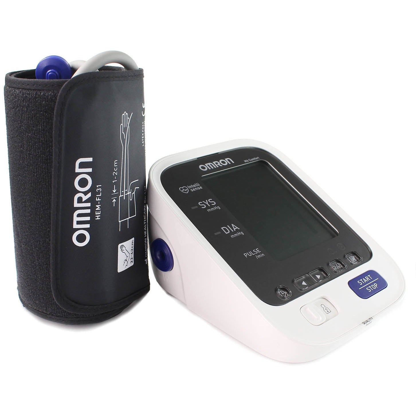 Omron M4 HEM-7155T-EBK Plus Upper Arm Blood Pressure Monitor : Health &  Household 