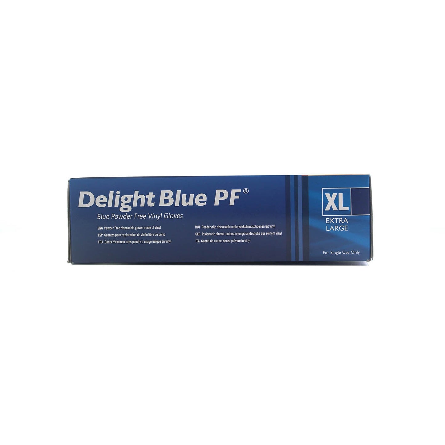 Aurelia Delight Blue PF Vinyl Powder free examination gloves XL (Box of 100)