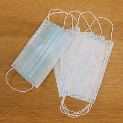 Non-Woven 3-Ply Blue Disposable Surgical Face Mask - Pack of 5