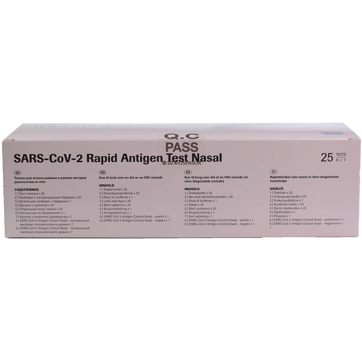 Roche COVID-19 Rapid Antigen Nasal Test Kit x 25 (MIN invasive!) - CLEARANCE