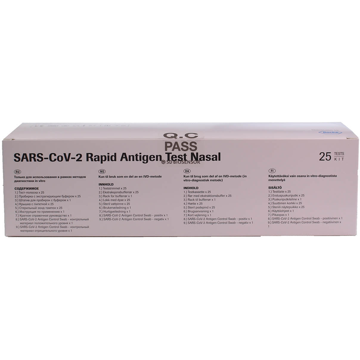 Roche COVID-19 Rapid Antigen Nasal Test Kit x 25 (MIN invasive!) - CLEARANCE - Roche