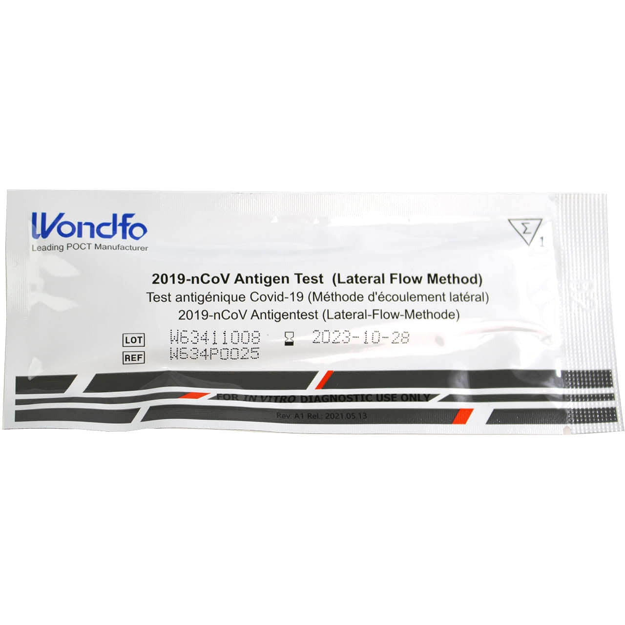 COVID Antigen Home Test Kit (Nasal Swab Lateral Flow) - Pack of 5 - Wondfo