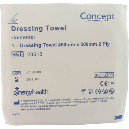 Dress Towel 45 x 50cm - 2ply - Vernacare