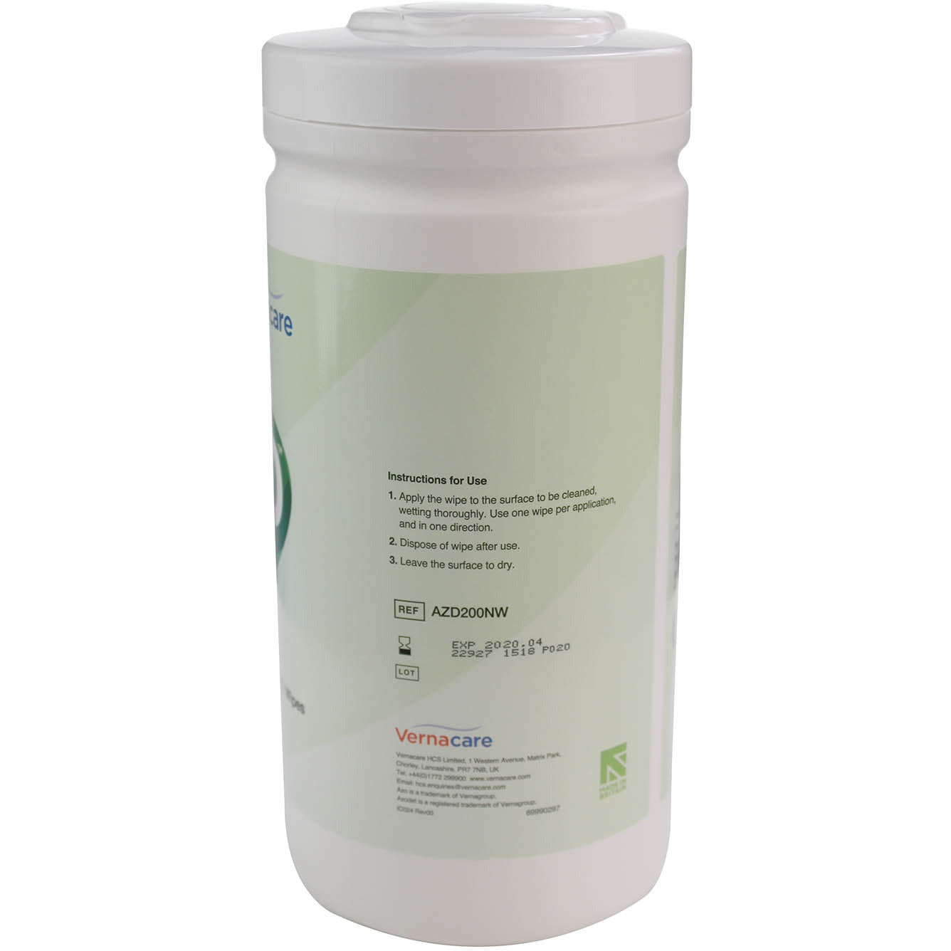 Azodet® Detergent Wipes - 20x25cm x 200 Wipes - Synergy Health