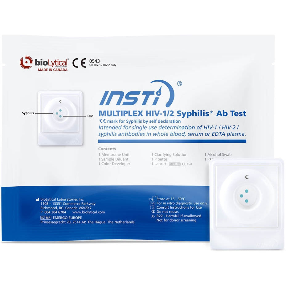 Insti Multiplex HIV Syphilis Rapid POC Test - Single - Pasante