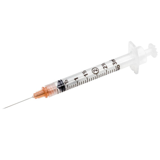 3mL BD Integra™ Retracting Safety Syringe with 21 G x 1" Needle - Case of 400