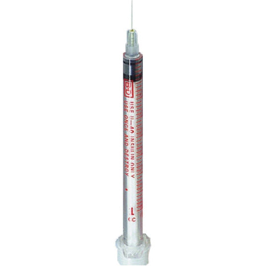 BD Micro-Fine + Insulin Syringe 0.5ml U40 30G X 8MM - Pack Of 100 - Becton Dickinson