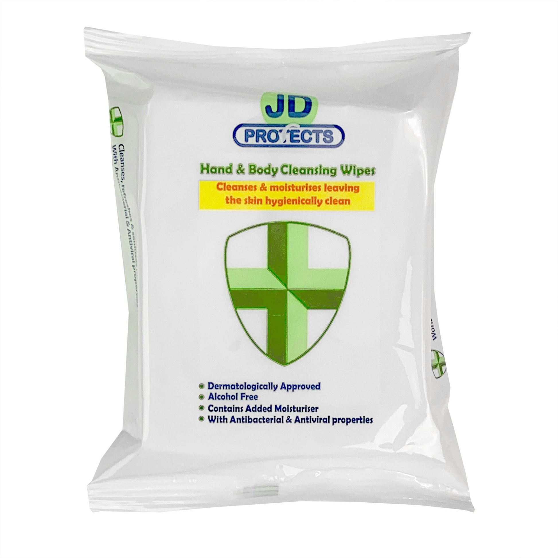 JD Protects Anti Viral Hand Sanitising Wipes (20 wipes) - John Dale