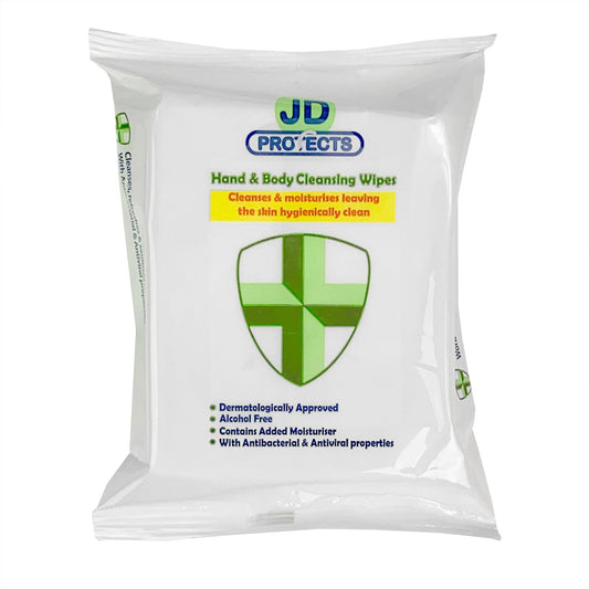 JD Protects Anti Viral Hand Sanitising Wipes (20 wipes) - John Dale