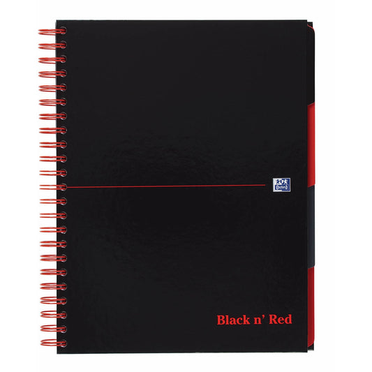 Black n' Red Hardback Wirebound Project Book 200 Pages A4+ (Pack of 3) - Hameln