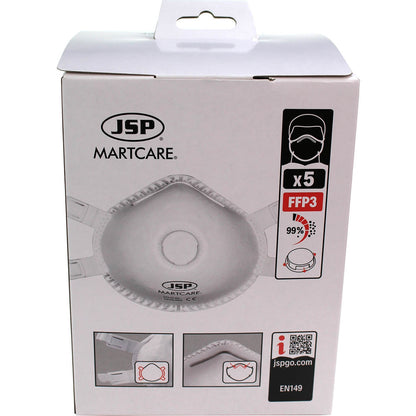 FFP3 Valved Respirator - Box of 5 - JSP