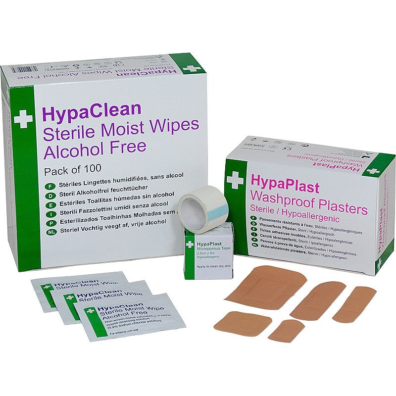 Hypaplast Pink Washproof Wound Dressing Kit - Safety First Aid