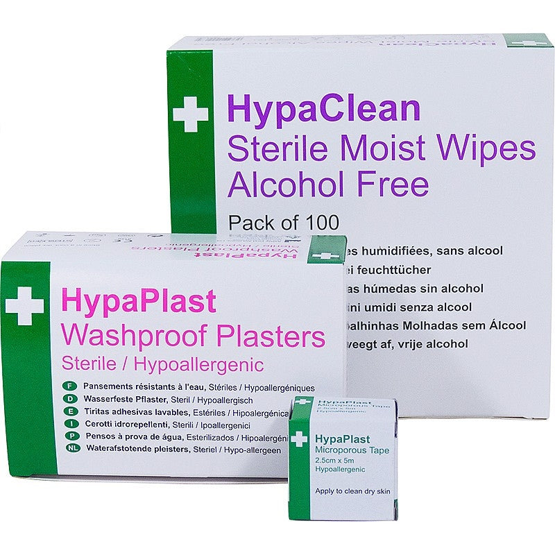 Hypaplast Pink Washproof Wound Dressing Kit - Safety First Aid