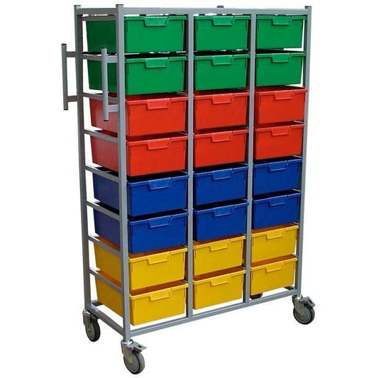 Karri-Cart - 24 Trays With Slide Out Hanging Rail - 135x188x46cm