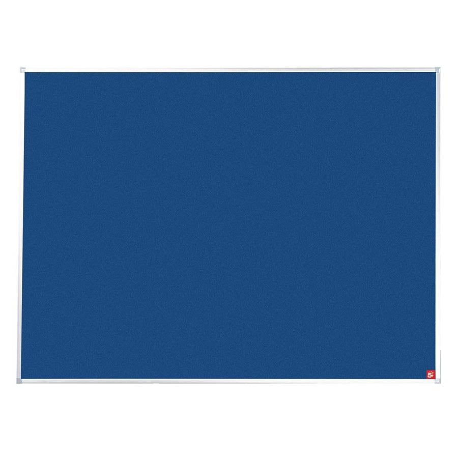 Q-Connect Aluminium Frame Felt Noticeboard 1800x1200mm Blue - Q-Connect