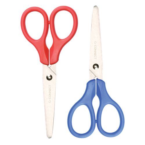 Q-Connect Scissors 130mm (Blue or Red Random Colour Selection) CB101229 - Q-Connect