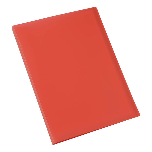 Q-Connect Polypropylene Display Book 20 Pocket Red KF01250 - Q-Connect