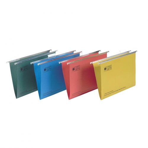 Q-Connect Foolscap Tabbed Suspension Files (Pack of 50) KF21001 - Q-Connect