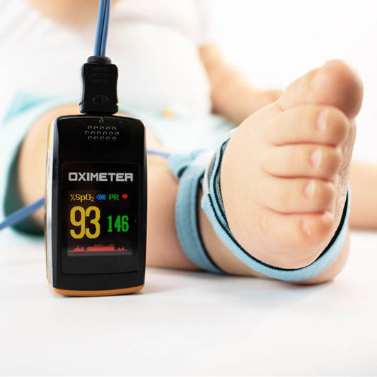 Creative PC-60E Finger Pulse Oximeter with Neonate/Infant Foot Wrap Sensor