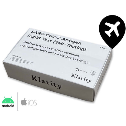 Fit to Fly / Day 2 Covid Test - Single x1 Certificate - Klarity