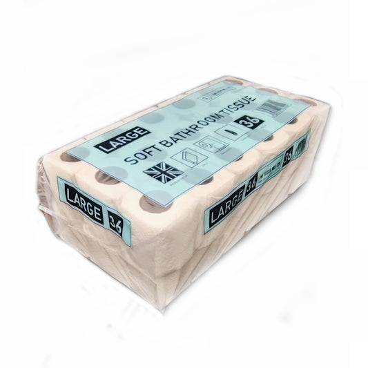 Bulk Pack Value Toilet Roll - 36 Rolls - 100 Sheets Per Roll - Medisave Professional