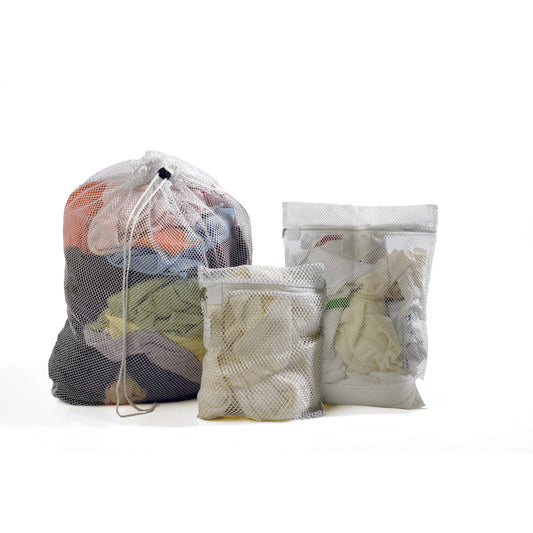 Mesh Laundry Bag In White - MIP