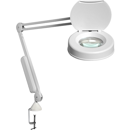 Luxo Medical Illuminated Magnifier Lamp - Desk Mounted
